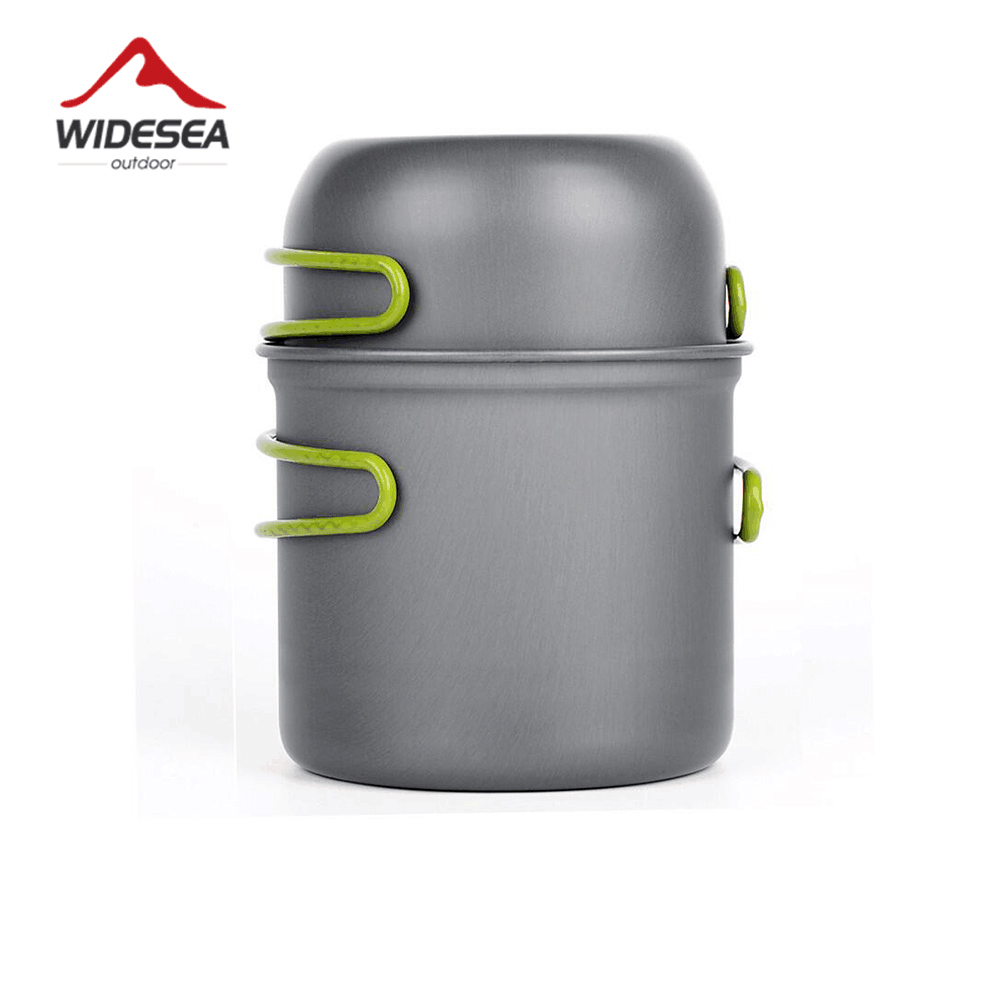 Outdoor Camping Dining Set - Widesea Ultralight Camping Kookgerei Buitenservies Pannenset