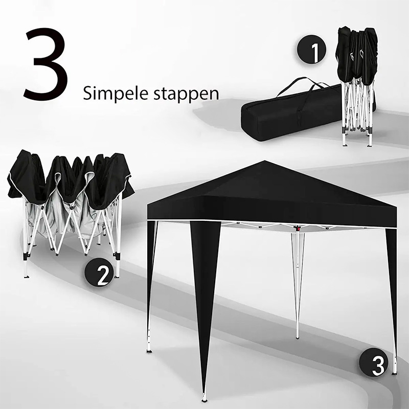 Outdoor Camping Exhibition - 3×3m opklapbare opvouwbare luifeltent met vier