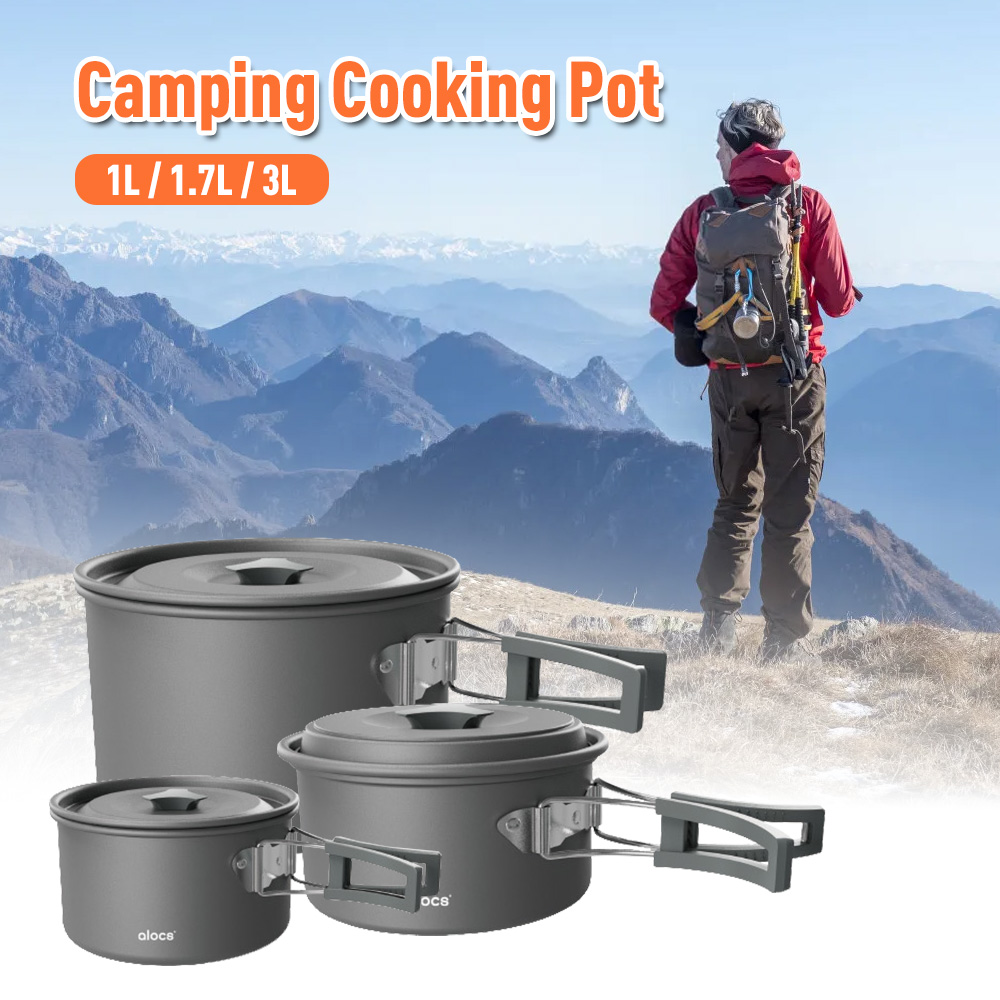 Outdoor Camping Dining Set - Camping Kookpot Aluminium Legering Camping Kookgerei