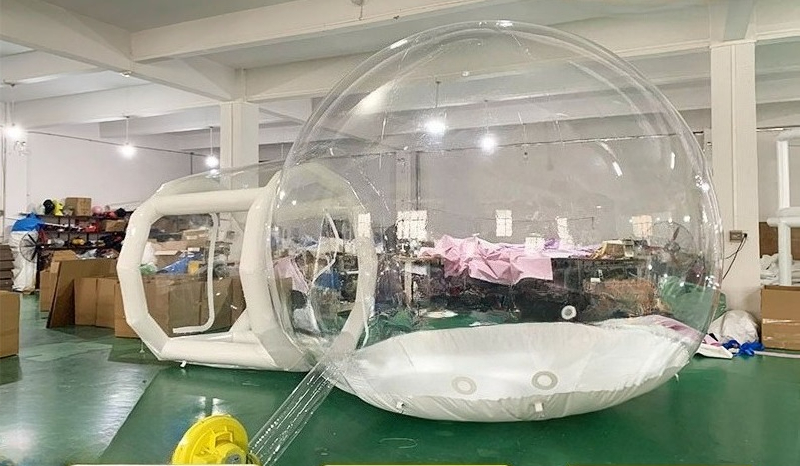Outdoor Camping Exhibition - Opblaasbare bubbelhuis waterdichte bolvormige tentoonstellingskoepel voor