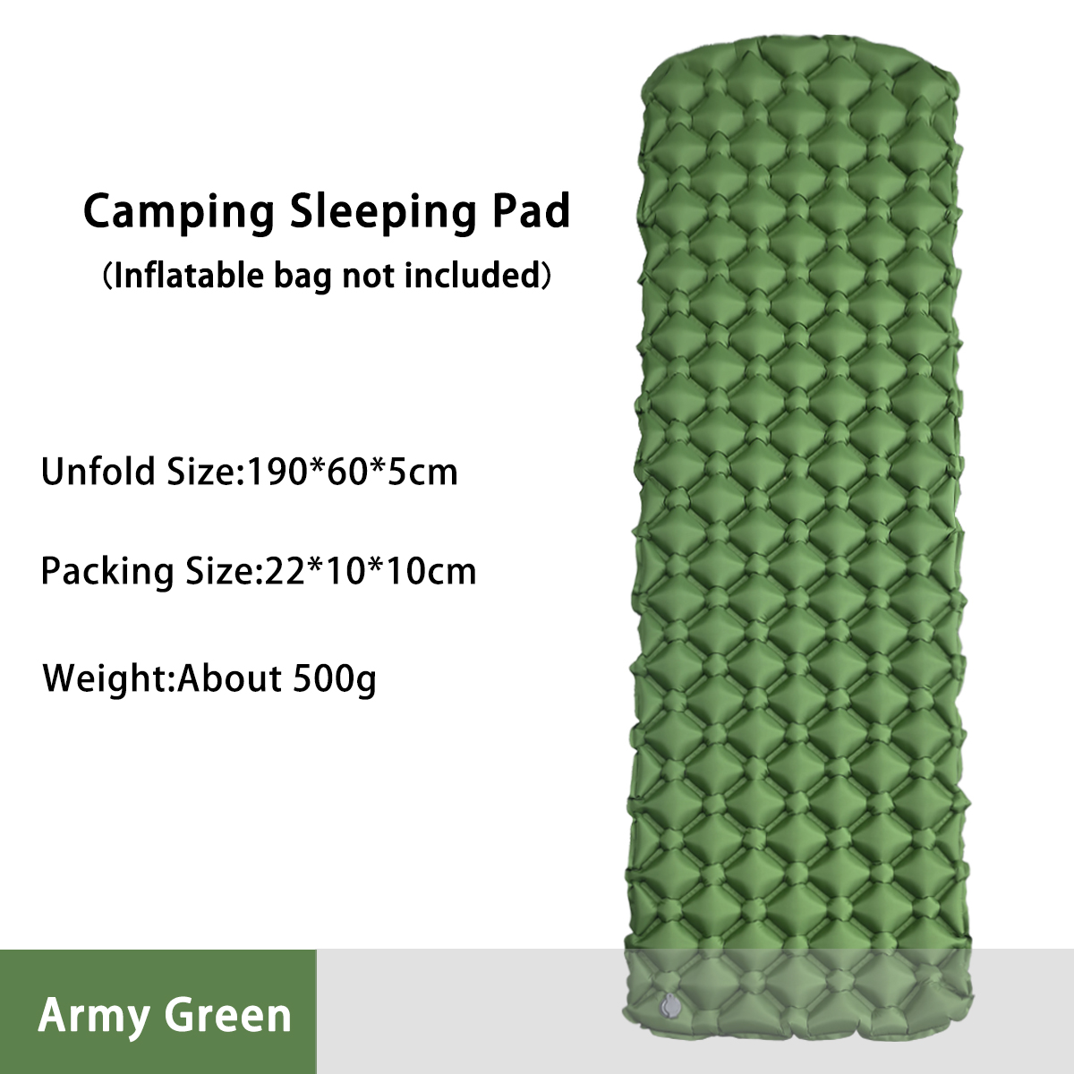 Outdoor Camping Rugs - Opblaasbaar campingmatras in tent Opvouwbaar kampeerbed