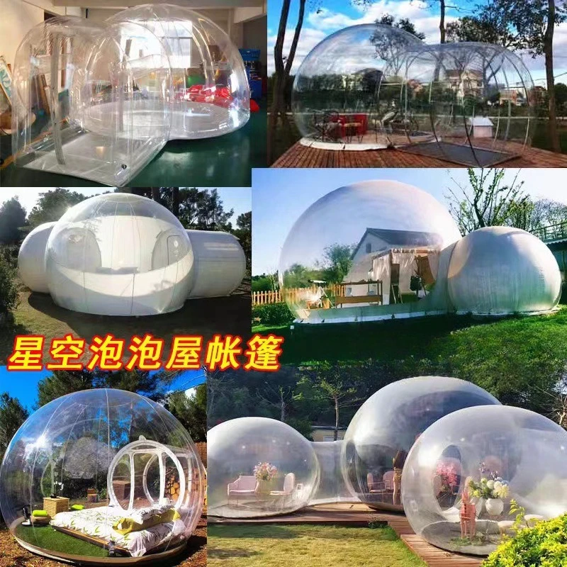 Opblaasbare bubbelhuis interne - Outdoor Camping Exhibition recensie en prijs
