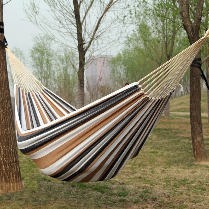 Canvas hangmat zonder houten s - Bed Outdoor Camping recensie en prijs