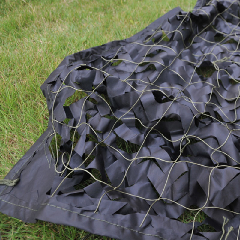 Zwart camouflagenet met raster - Outdoor Camping Exhibition recensie en prijs
