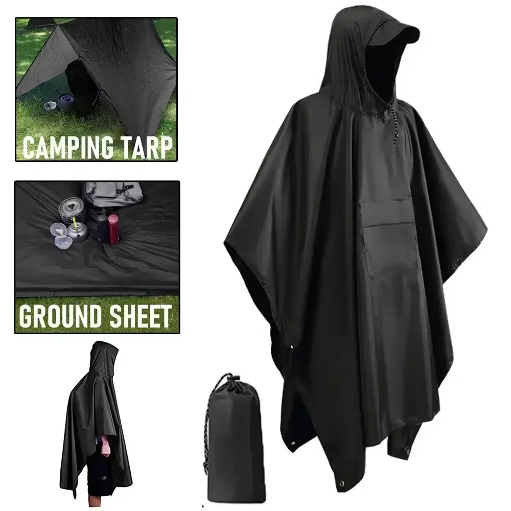 2026 3-in-1 waterdichte regenp - Camping Rain Poncho recensie en prijs