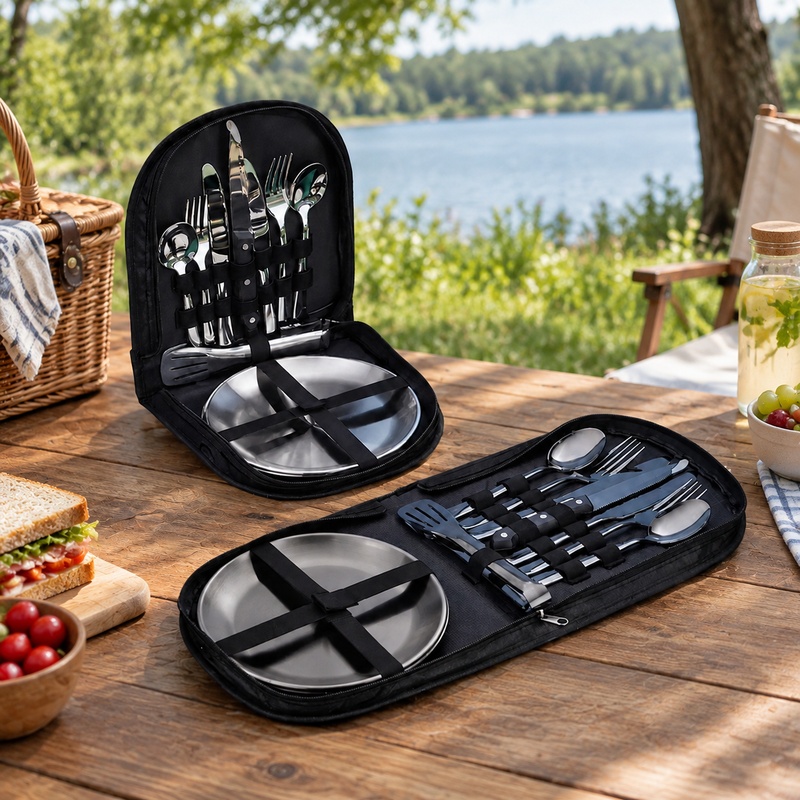Compacte campingset voor twee  - Outdoor Camping Dining Set recensie en prijs