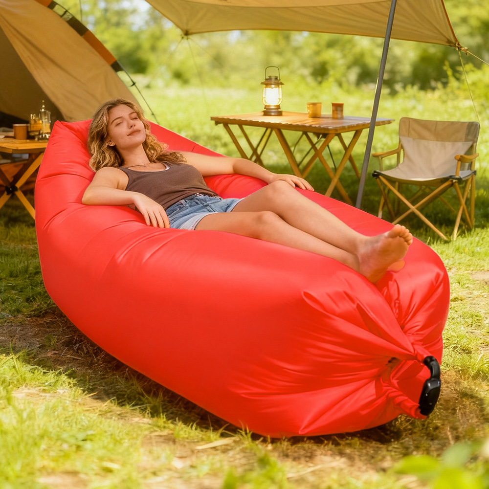 Meerkleurige draagbare opblaas - Bed Outdoor Camping recensie en prijs