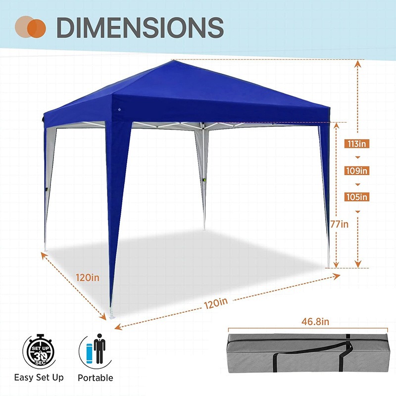 3x3m Vierzijdig Opvouwbaar Pop - Outdoor Camping Exhibition recensie en prijs