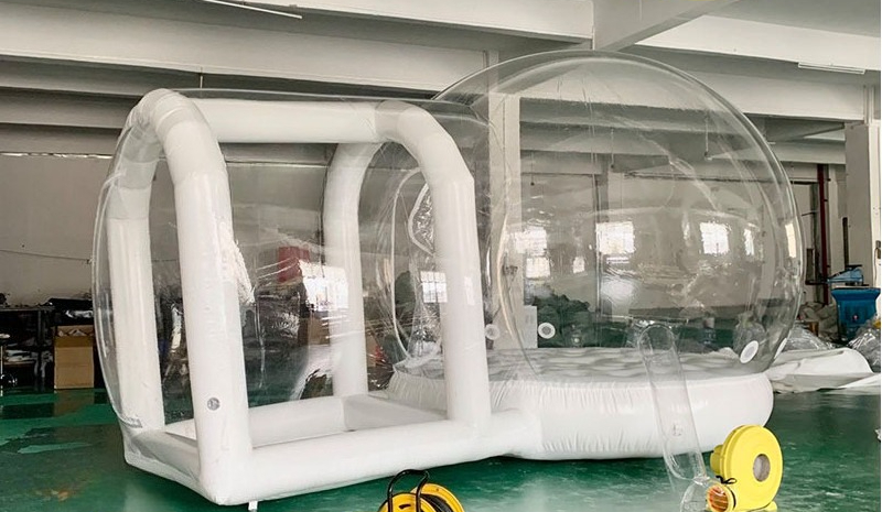 Opblaasbare bubbelhuis waterdi - Outdoor Camping Exhibition recensie en prijs