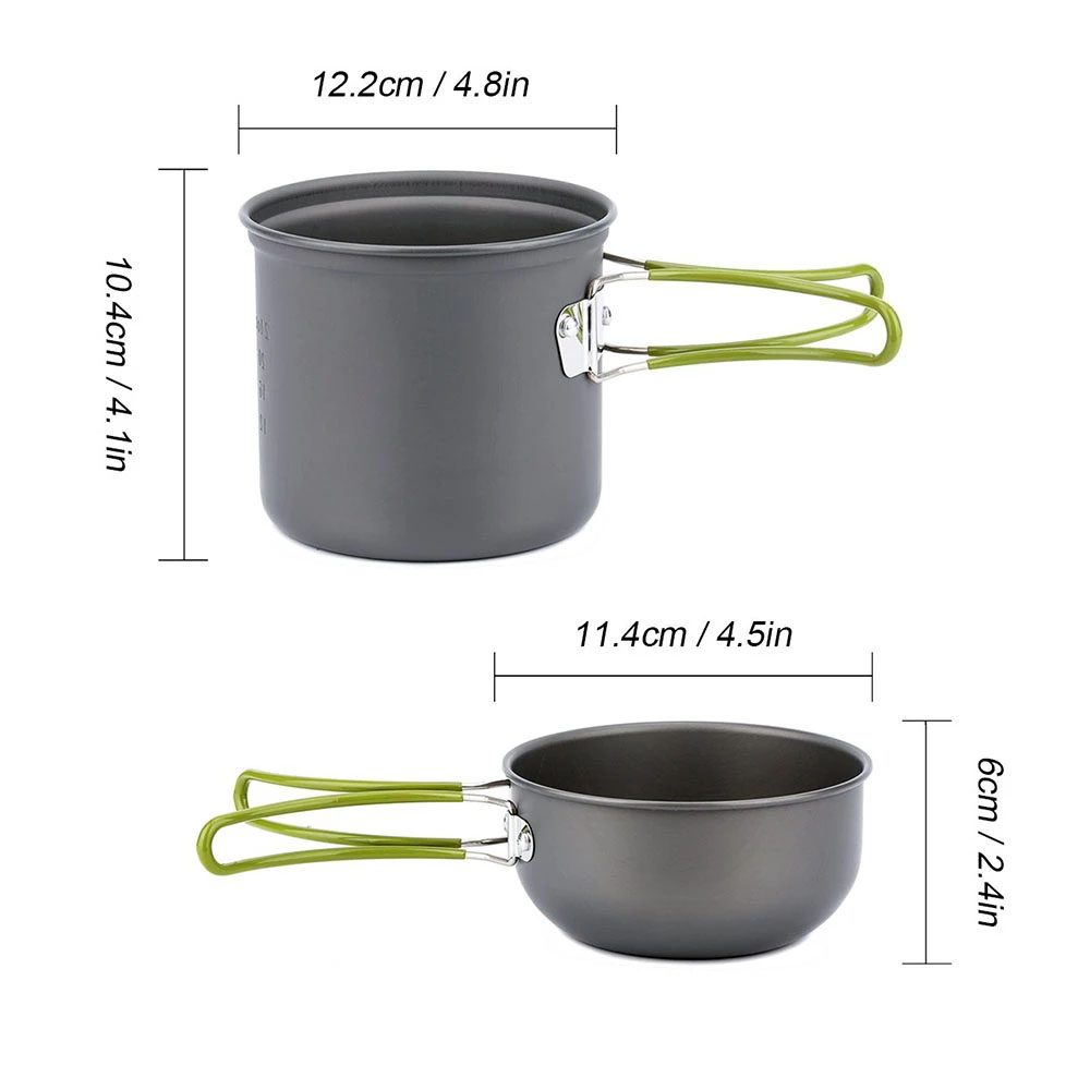 Campingpannenset met fornuis O - Outdoor Camping Dining Set recensie en prijs